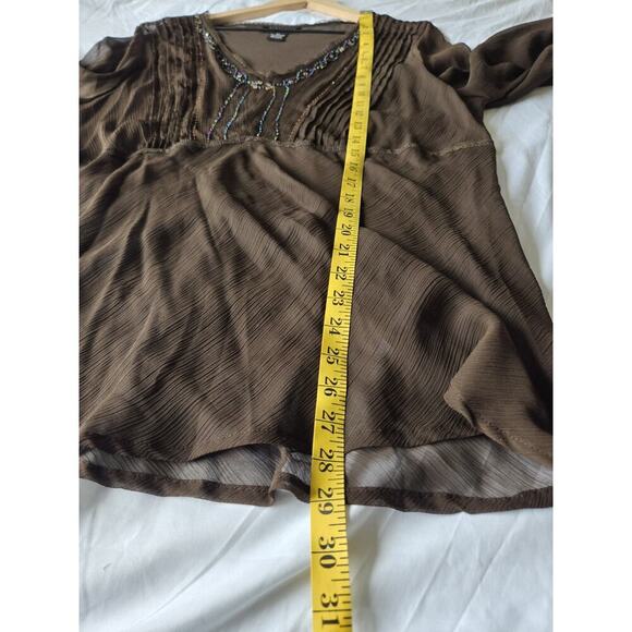 Separates By New York City Design Womens 2X Forest Fairy Boho Hippie Peasant Top - Picture 7 of 8